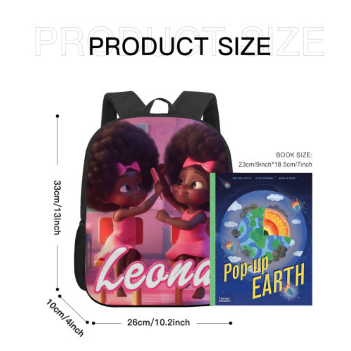 Personalised Afirmation Natural Hair Backpack