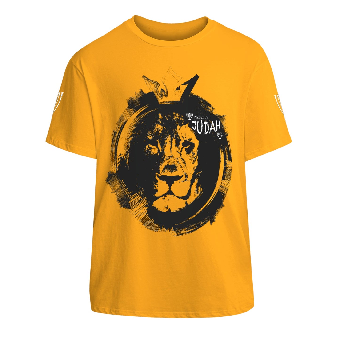 4 Sides Simple Print Cotton Unisex T-shirt Short Sleeve