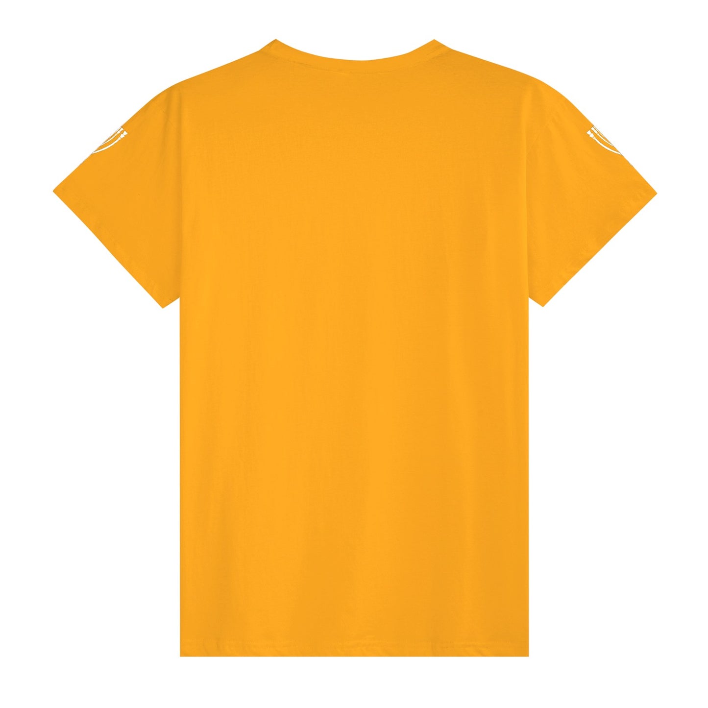 4 Sides Simple Print Cotton Unisex T-shirt Short Sleeve