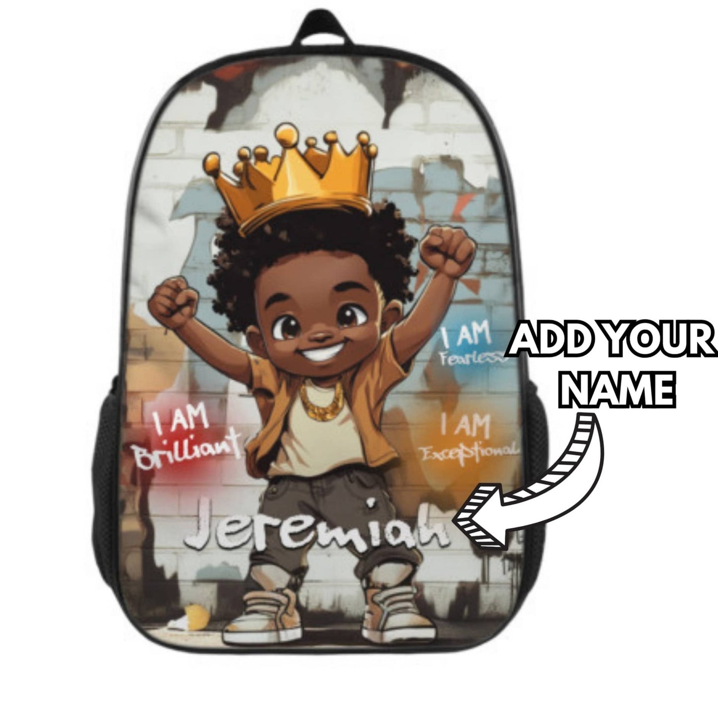 3 Piece Personalised Backpack Set For Boys