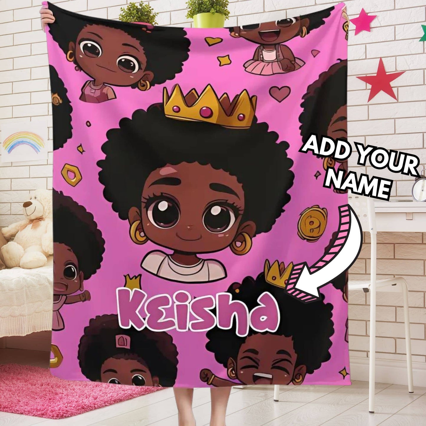 Custom Name Blanket For Girls