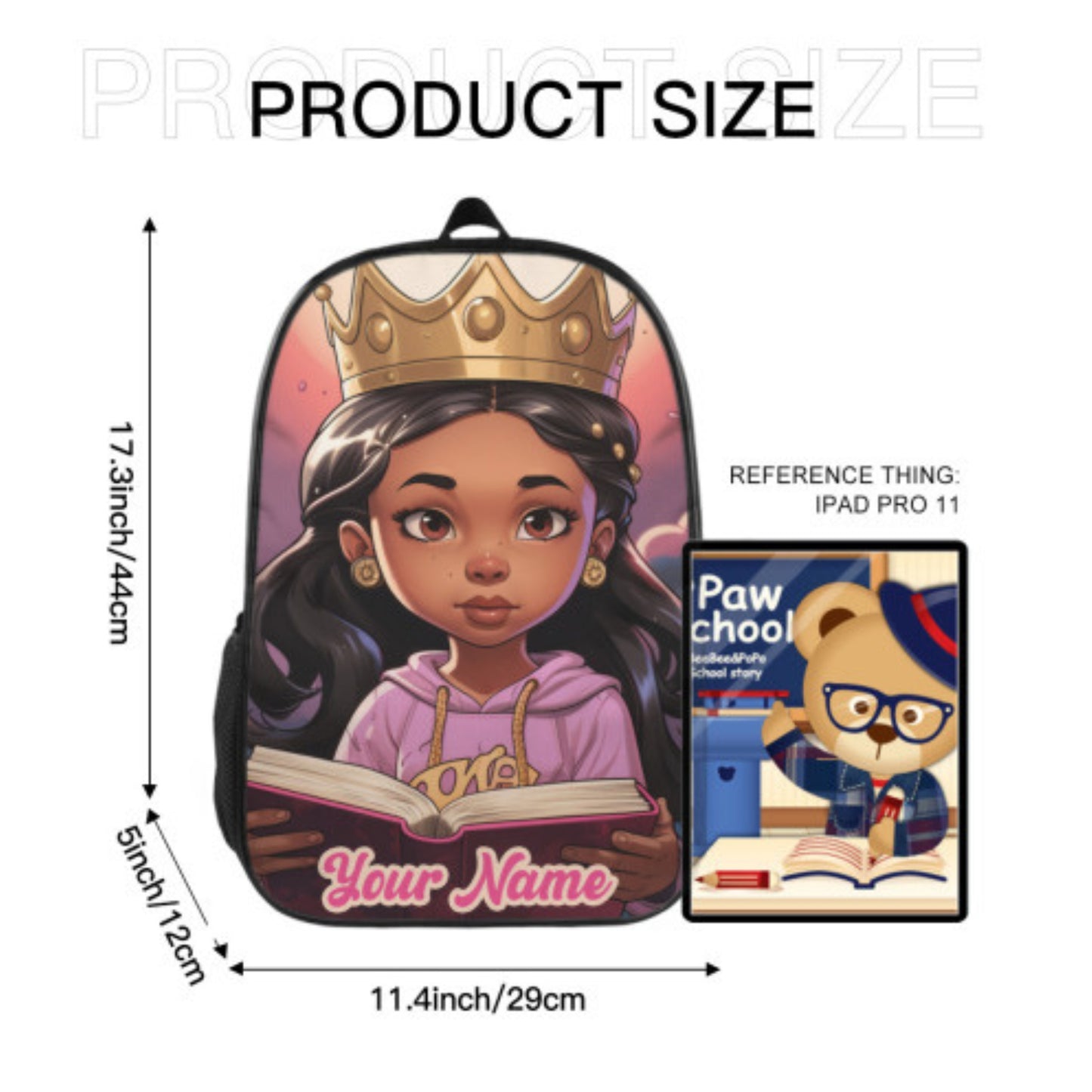 Personalised Name Backpack For Girls