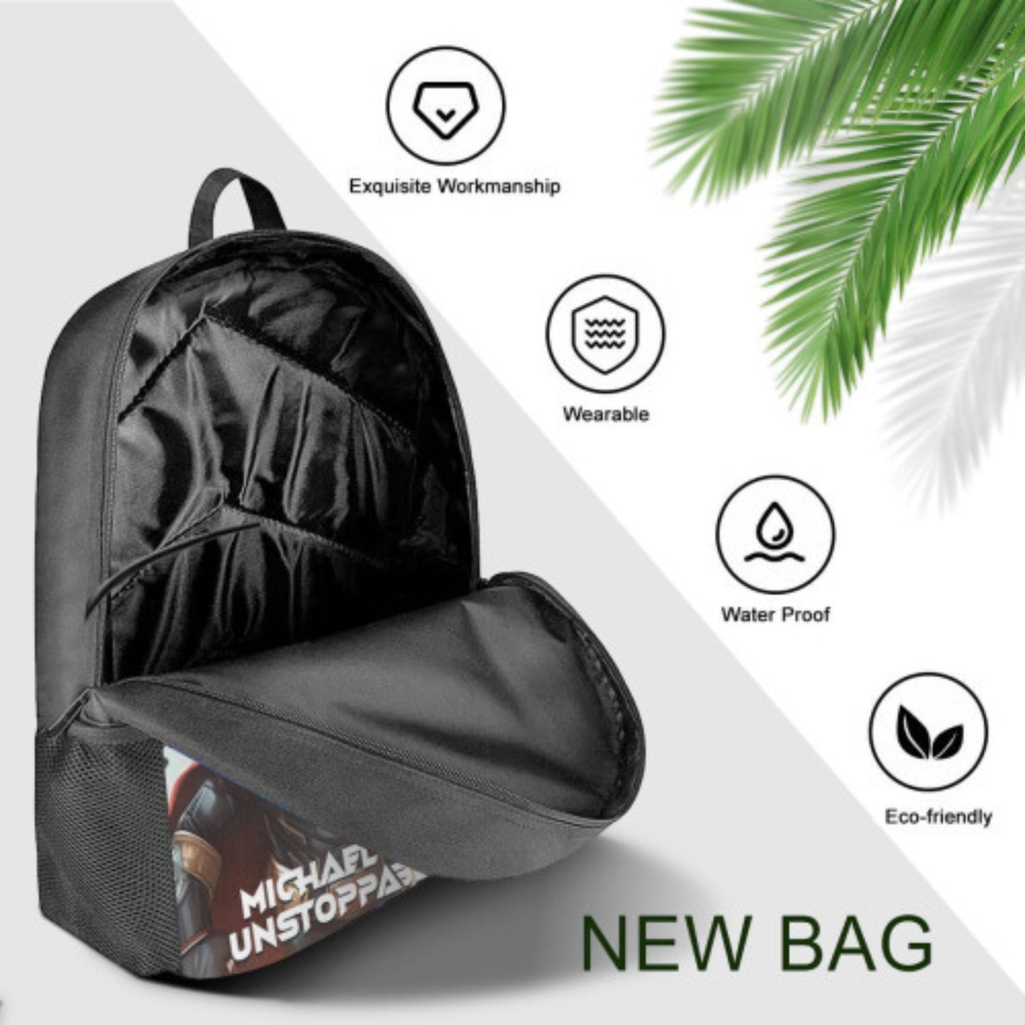 Personalised Affirmation School Bag For Boys