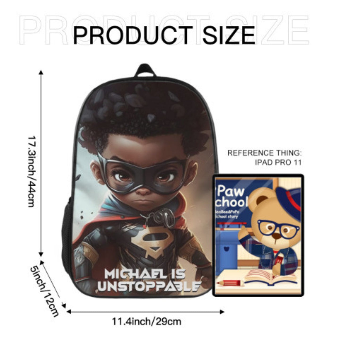 Personalised Affirmation School Bag For Boys