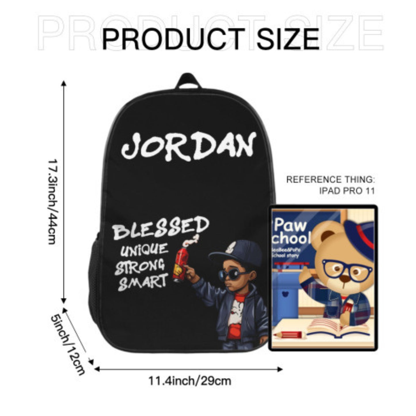 Custom Name Affirmation School Bag For Boys
