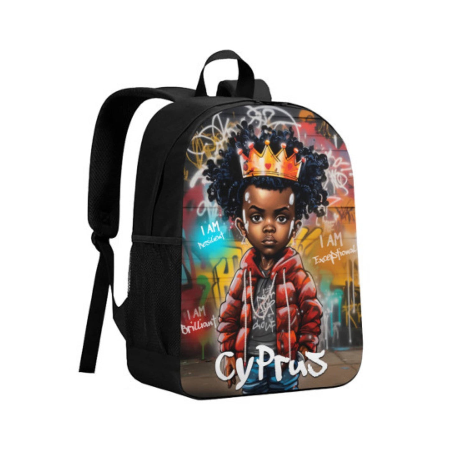 Personalised Name Children's School Bag For Boys