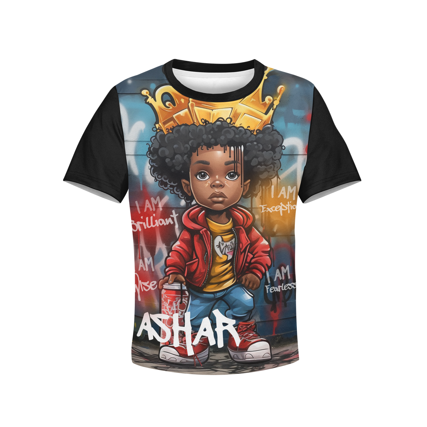 Personalised Affirmation T-shirt For Boys