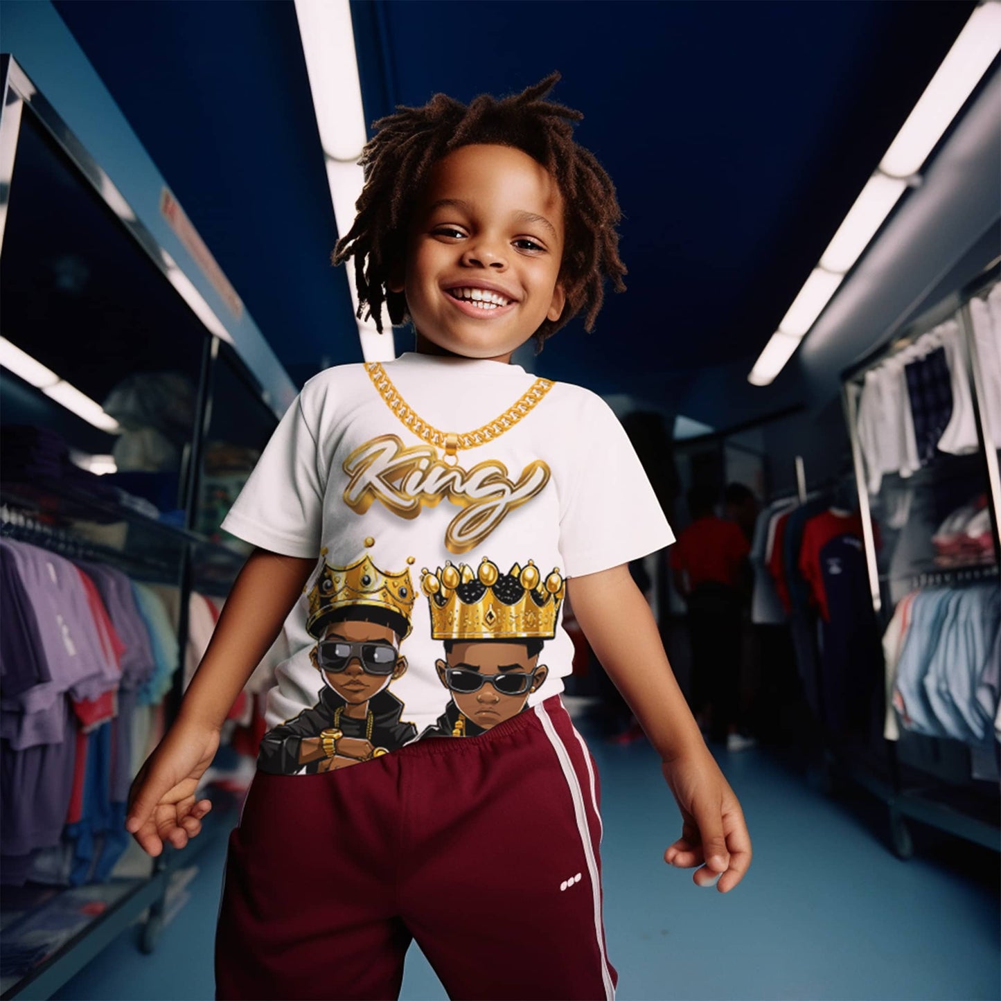 Young King T-shirt White