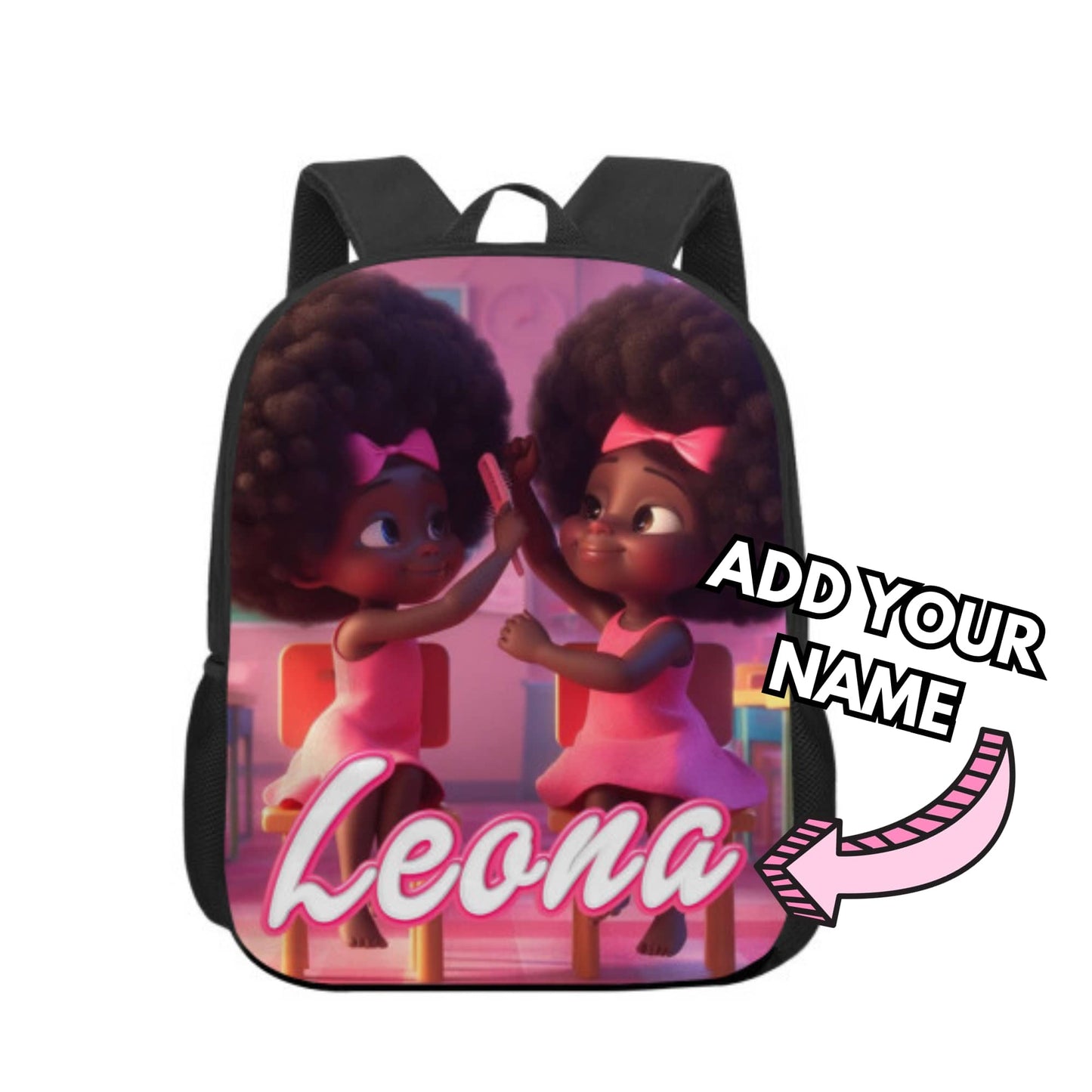 Personalised Afirmation Natural Hair Backpack