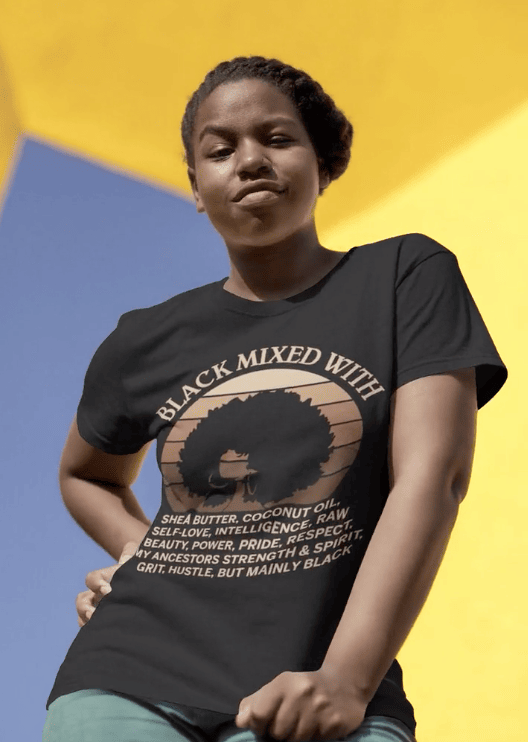 Black Mixed With T-shirt