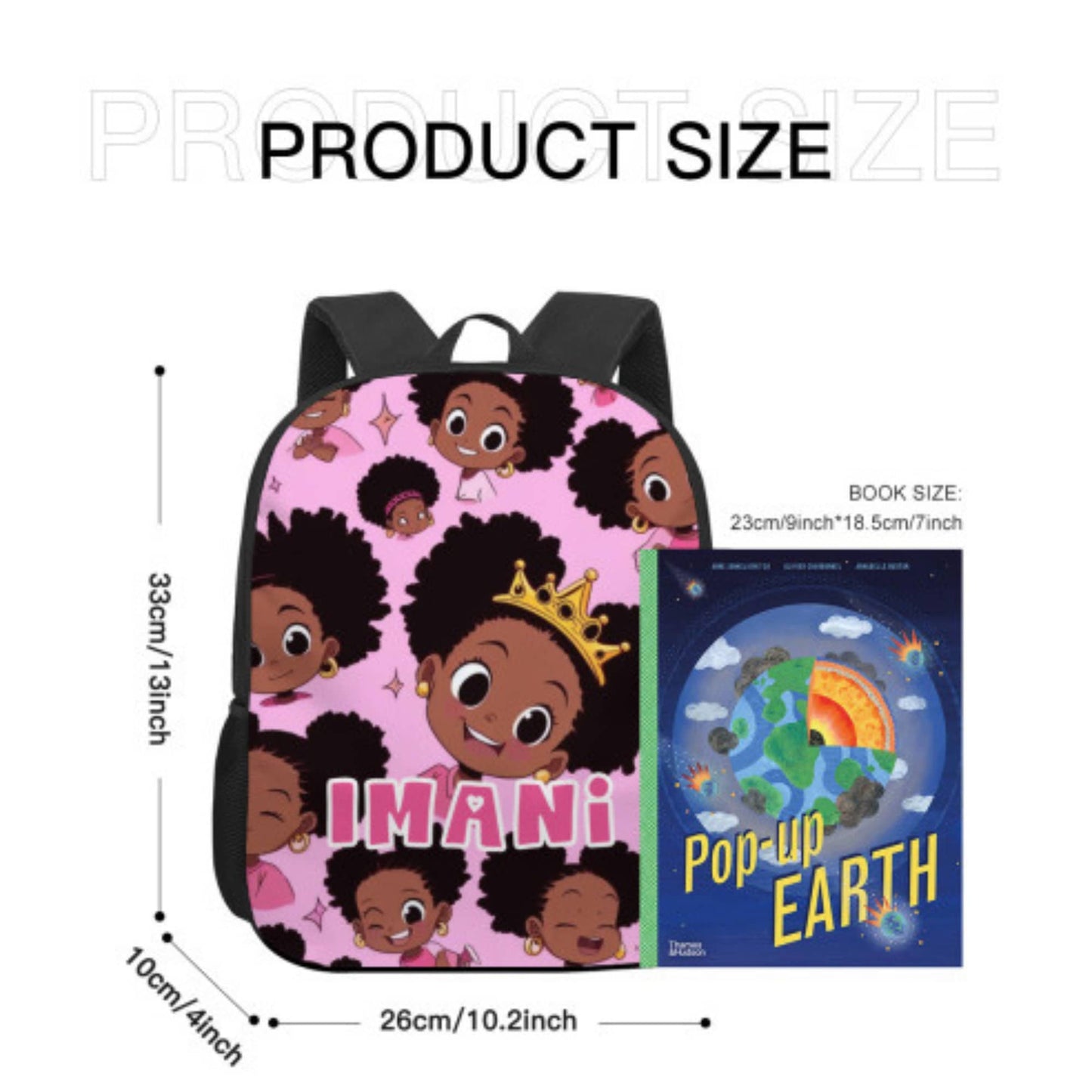 Personalised Affirmation Back Pack For Black Girls