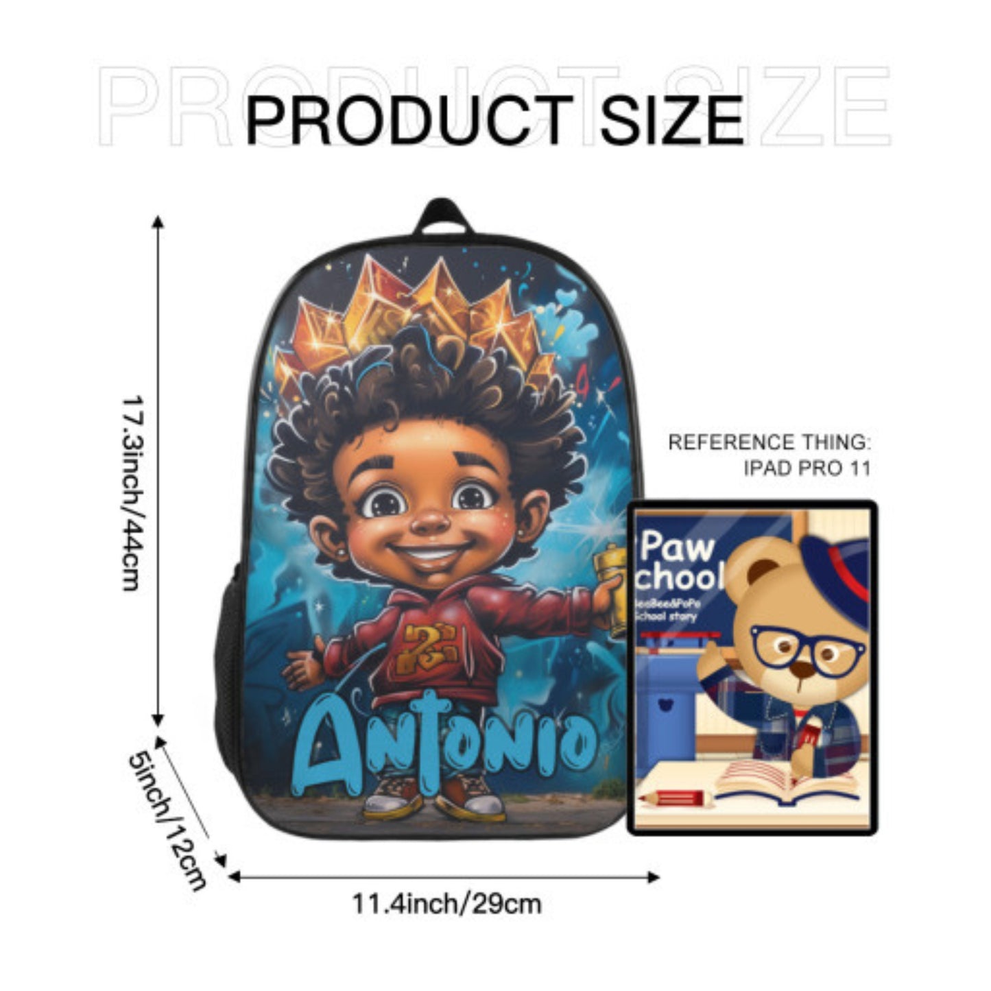 Personalised Name Backpack For Boys
