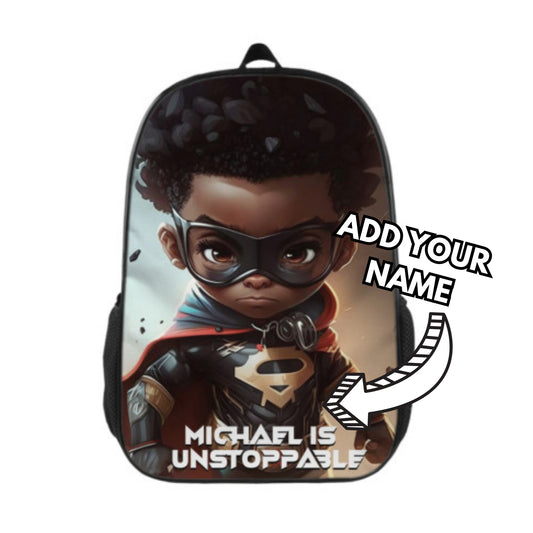Personalised Affirmation School Bag For Boys