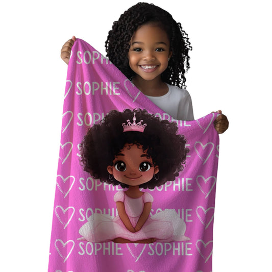 Custom  Name Blanket For Girls