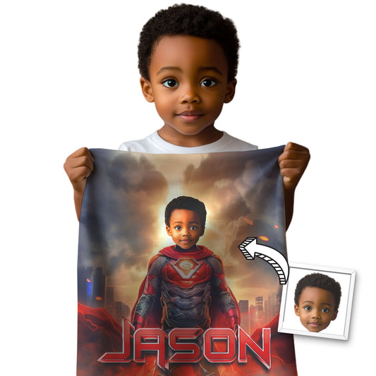 Photo Super Hero Blanket For Boys