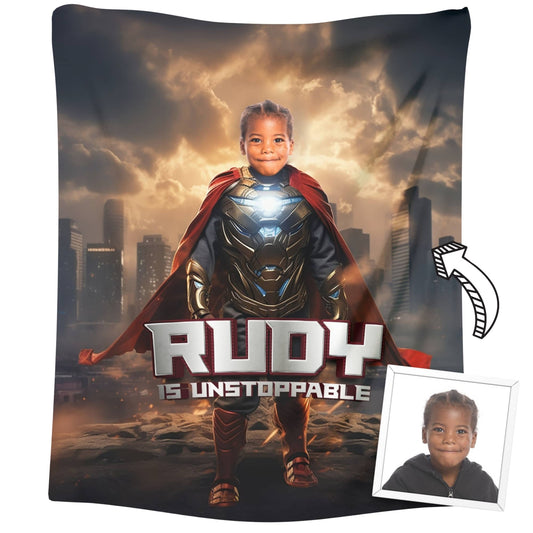 Personalized Super Hero Blanket For Boys