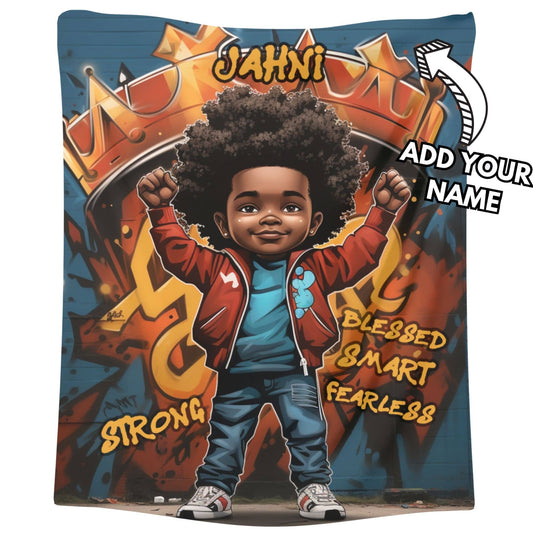 Custom Affirmation Blanket For Boys