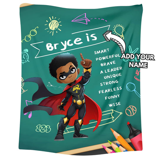 Custom Affirmation Board Blanket For Boys