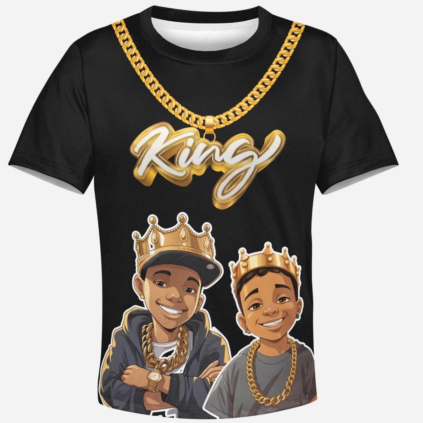 Hiphop Style Young King T-shirt