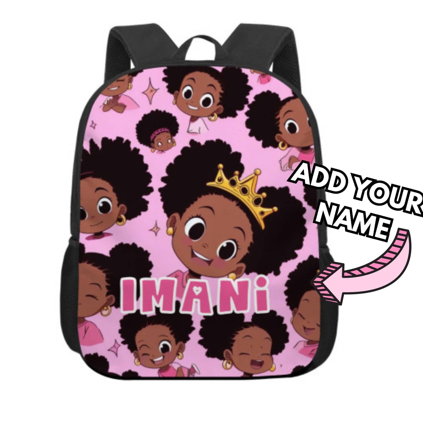 Personalised Affirmation Back Pack For Black Girls