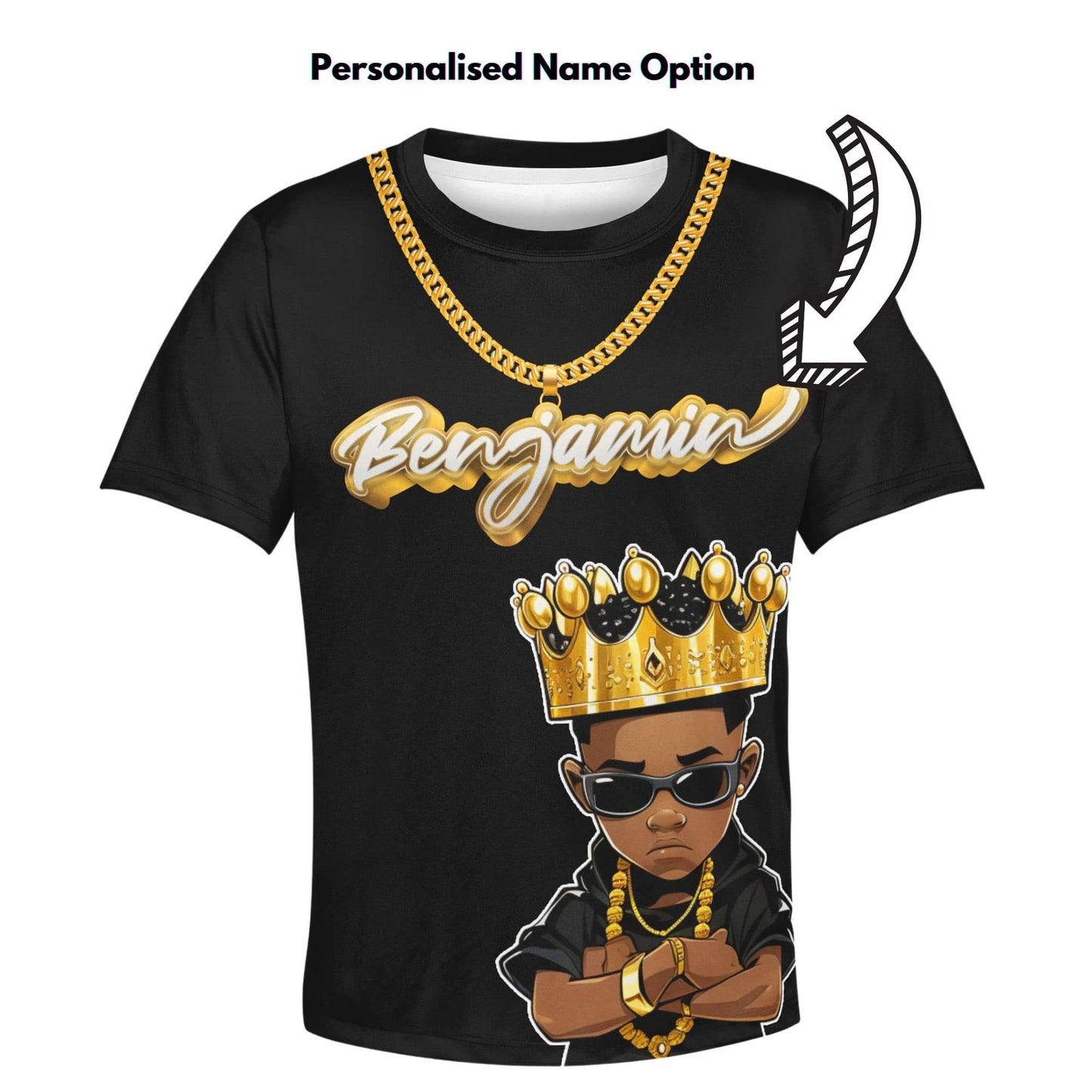 Bling Name T-shirt Personalised