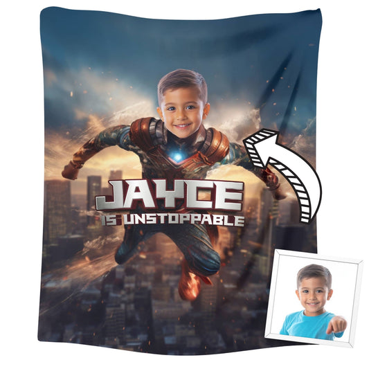 Custom Super Hero Blanket For Boys