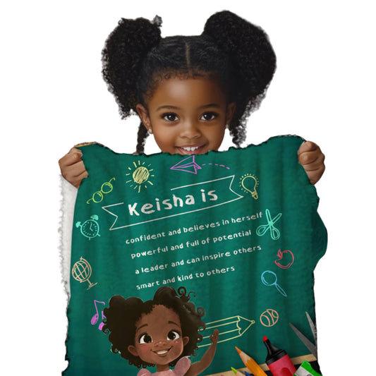 Affirmation Name Blanket