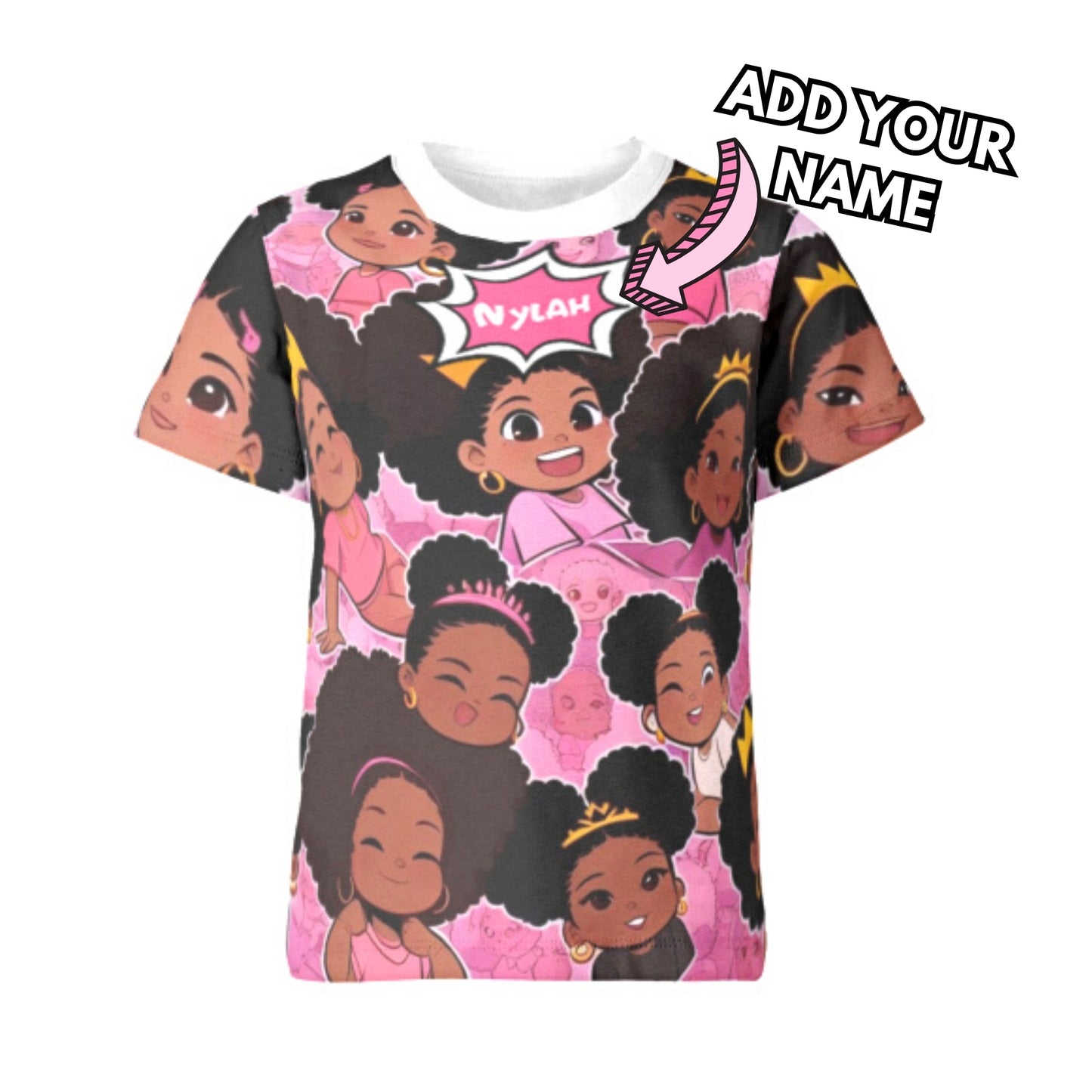 Melanin Girl Multi Face T-shirt