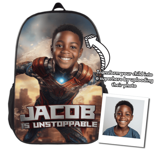 Custom Super Hero School Bag For Boys